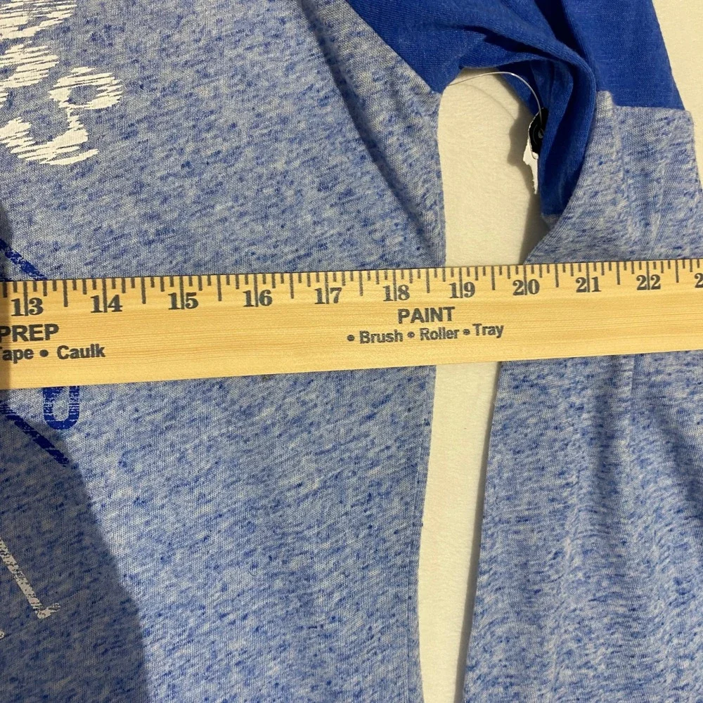 NBA Dallas Mavericks Womens XL Long Sleeve Raglan T-Shirt Blue Heather - Picture 6 of 9